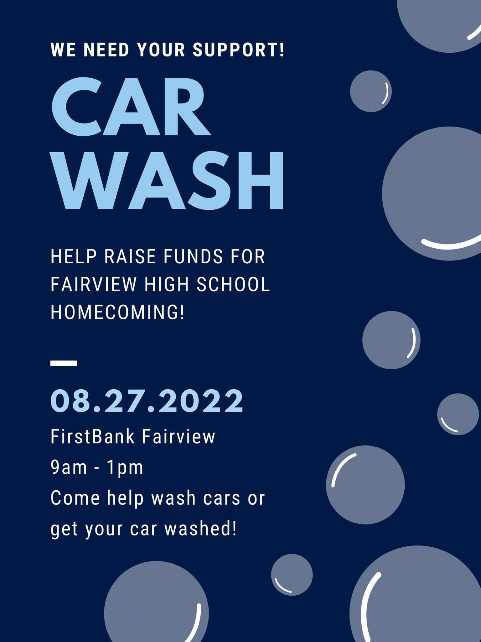 Read more about the article Homecoming Fundraiser – Car Wash this Saturday!