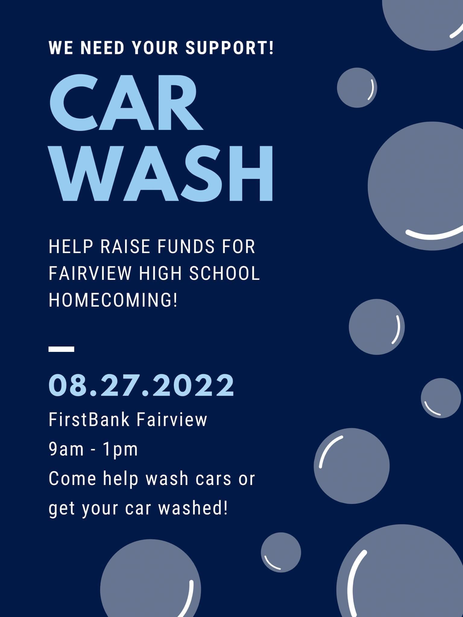 You are currently viewing Homecoming Fundraiser – Car Wash this Saturday!